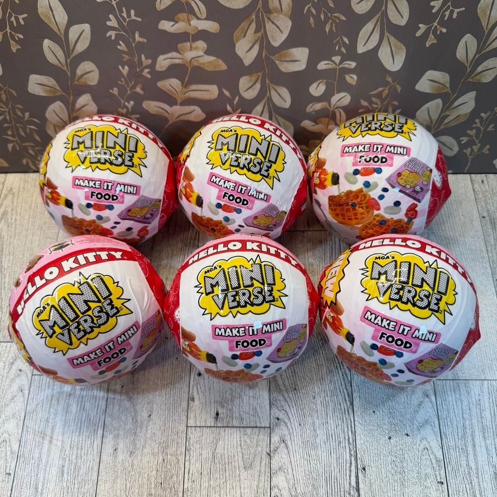 MGA's Miniverse Make It Mini Food Hello Kitty® Mini Collectibles (6 in bundle)